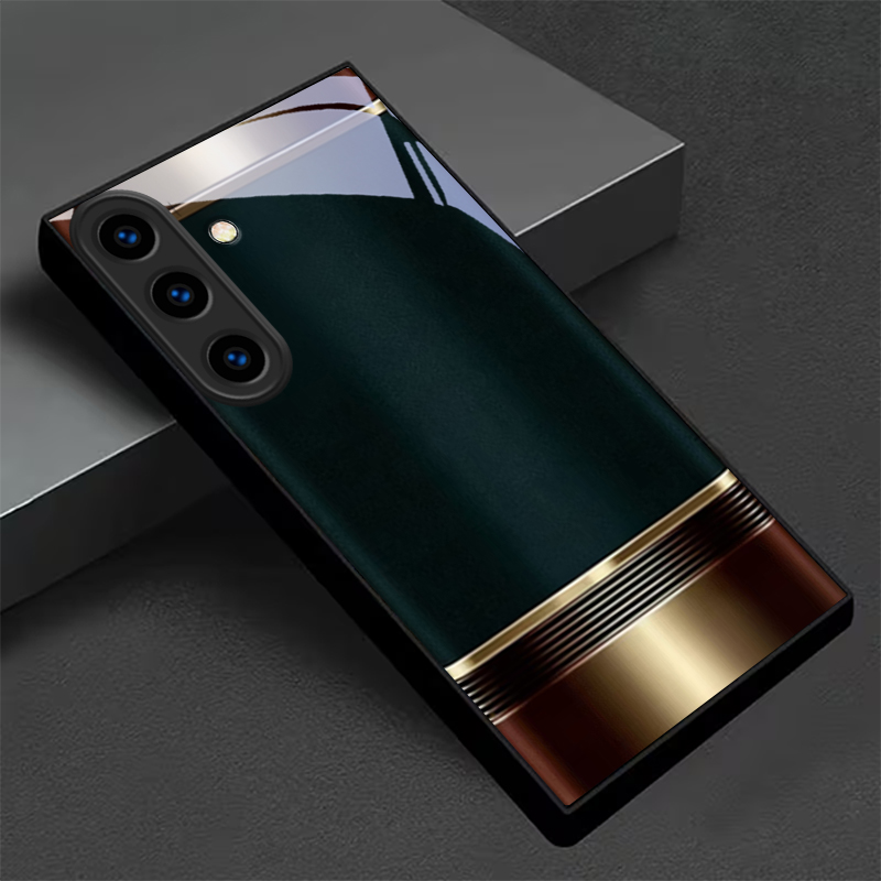 Metal Photo Panel - Eleganckie etui na telefon z czarnym