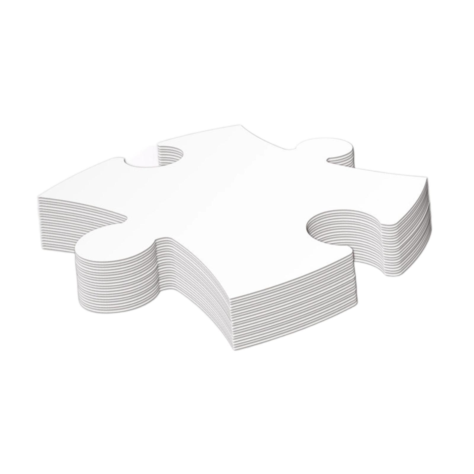 30x Puste Puzzle do Sklejania  – Puzzle Blank White recenzja i cena