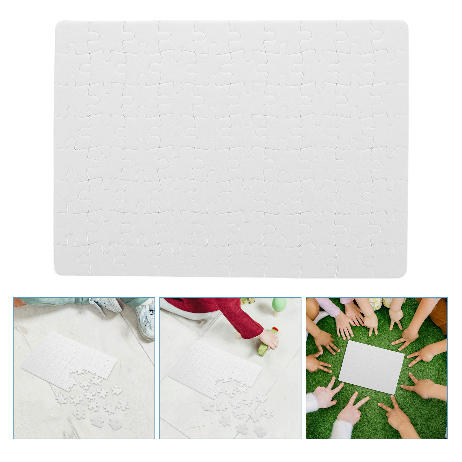 Puste arkusze do układania puz – Puzzle Blank White recenzja i cena